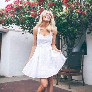 Lauren James Livingston Bow Back Dress Seersucker